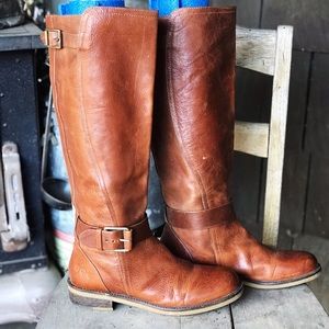 Lucky Brand Tall Boot Size 10 in Cognac